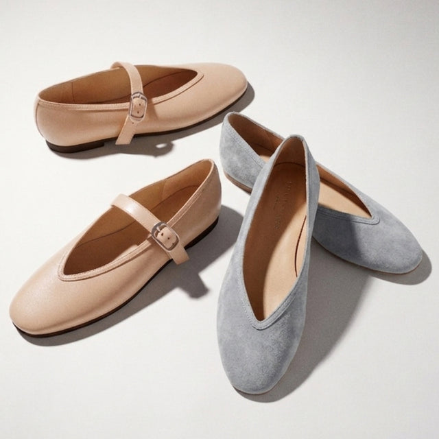 Gradi Leather Ballet Flat