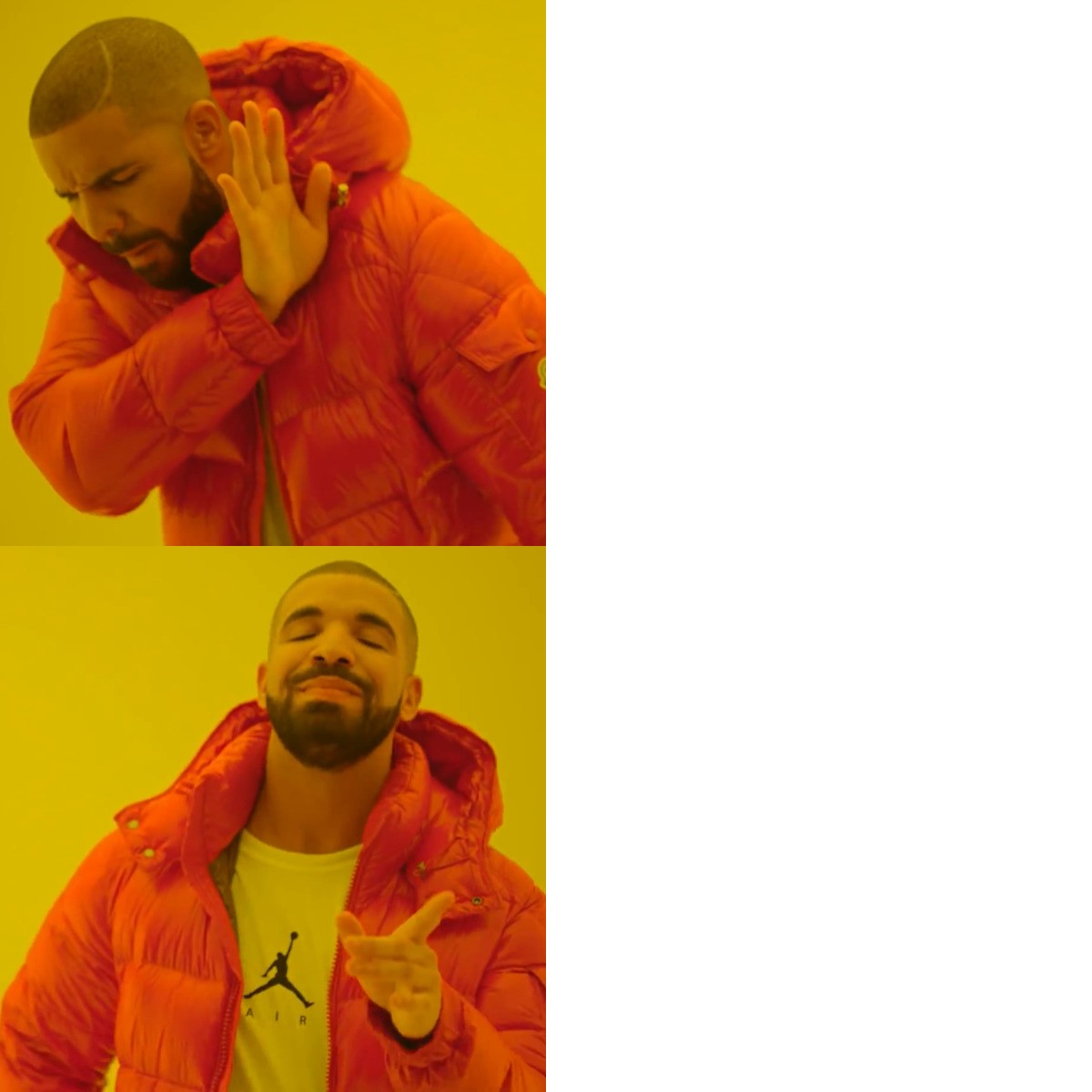Drake Hotline Bling meme about Marc Fisher Footwear