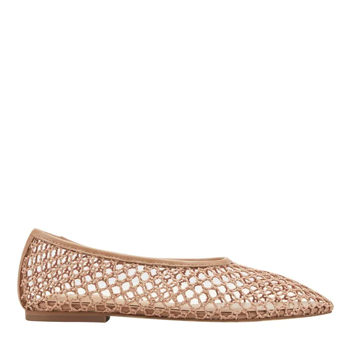 Jazlyn Mesh Ballet Flat in Natural Mesh